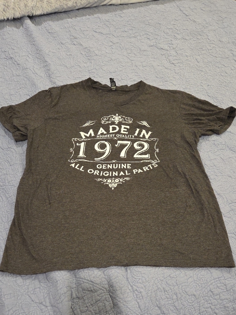 Worn Once- District Charcoal Gray 'Made in 1972' Graphic Tee Size XL!